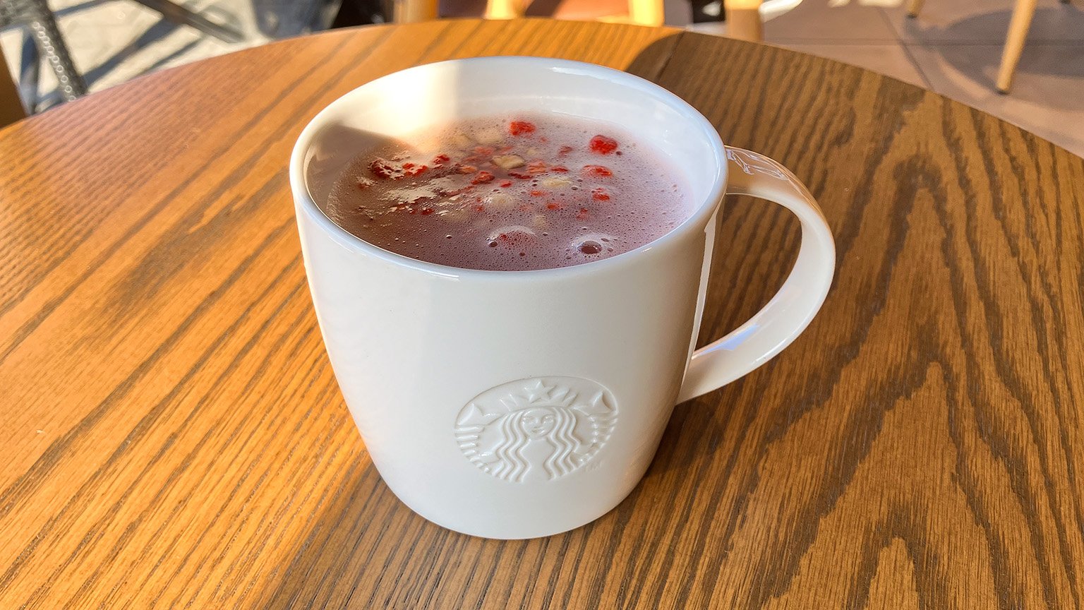 スタバのホットアップルサイダーの写真