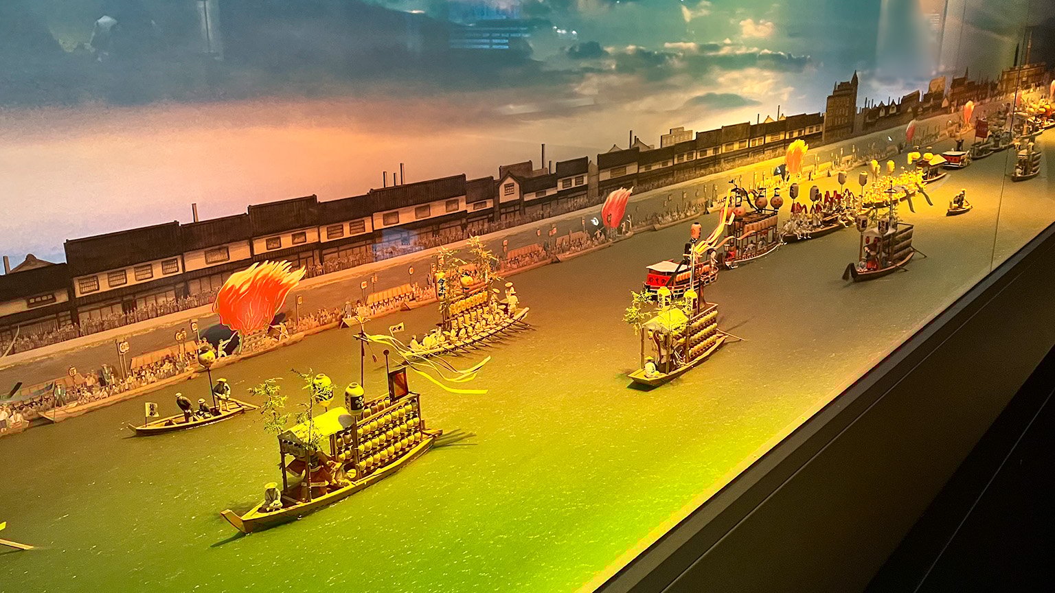 大阪くらしの今昔館の常設展「モダン大阪パノラマ遊覧」の写真