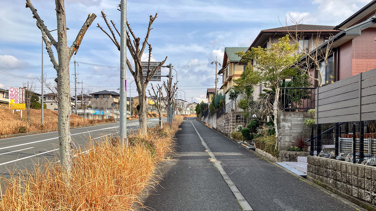 京都府道328号線の精華町側の写真