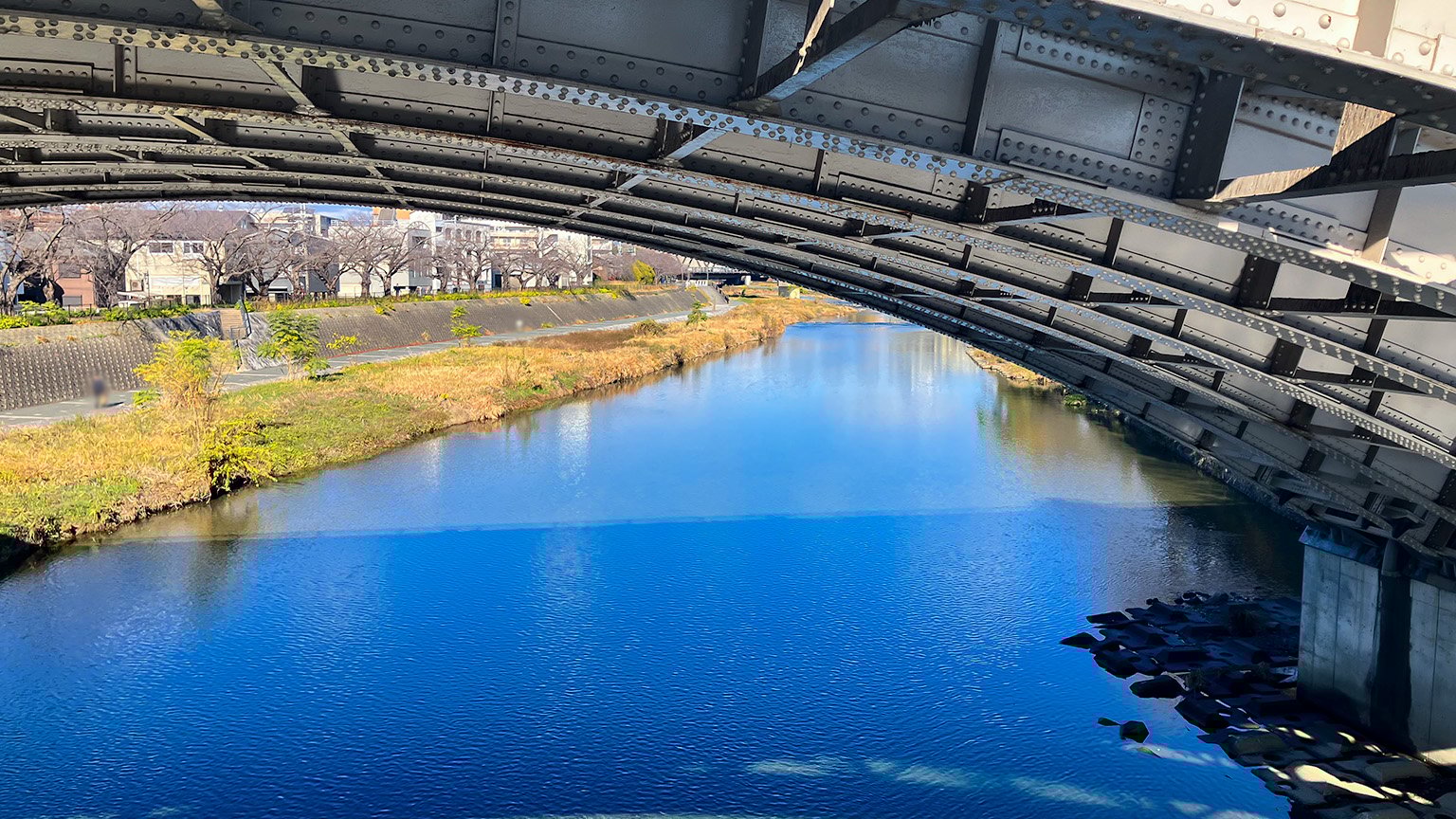 東山橋から見た鴨川の写真