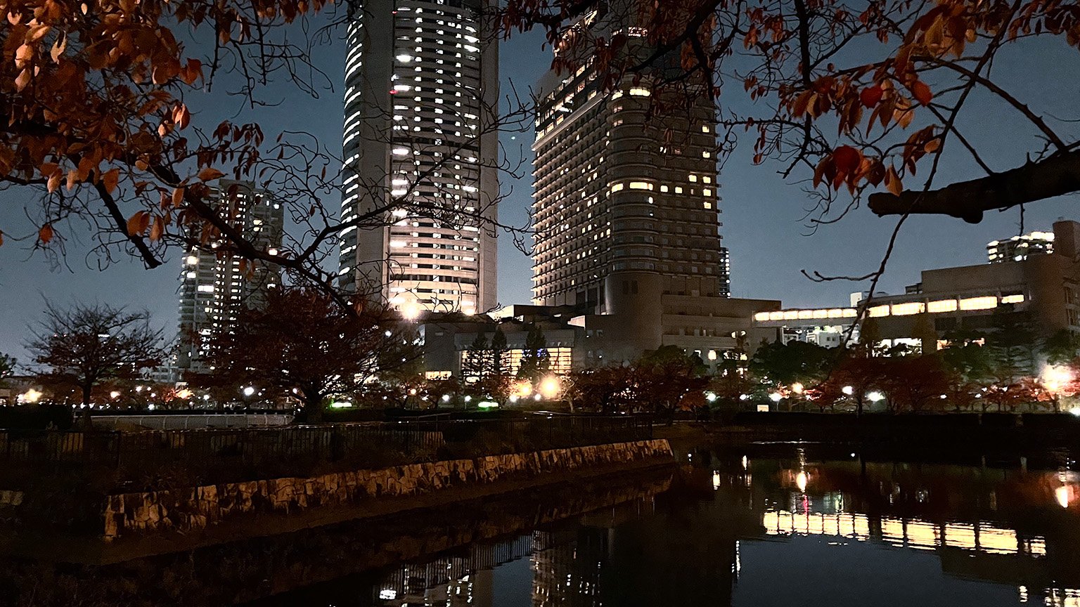 大川沿いの写真