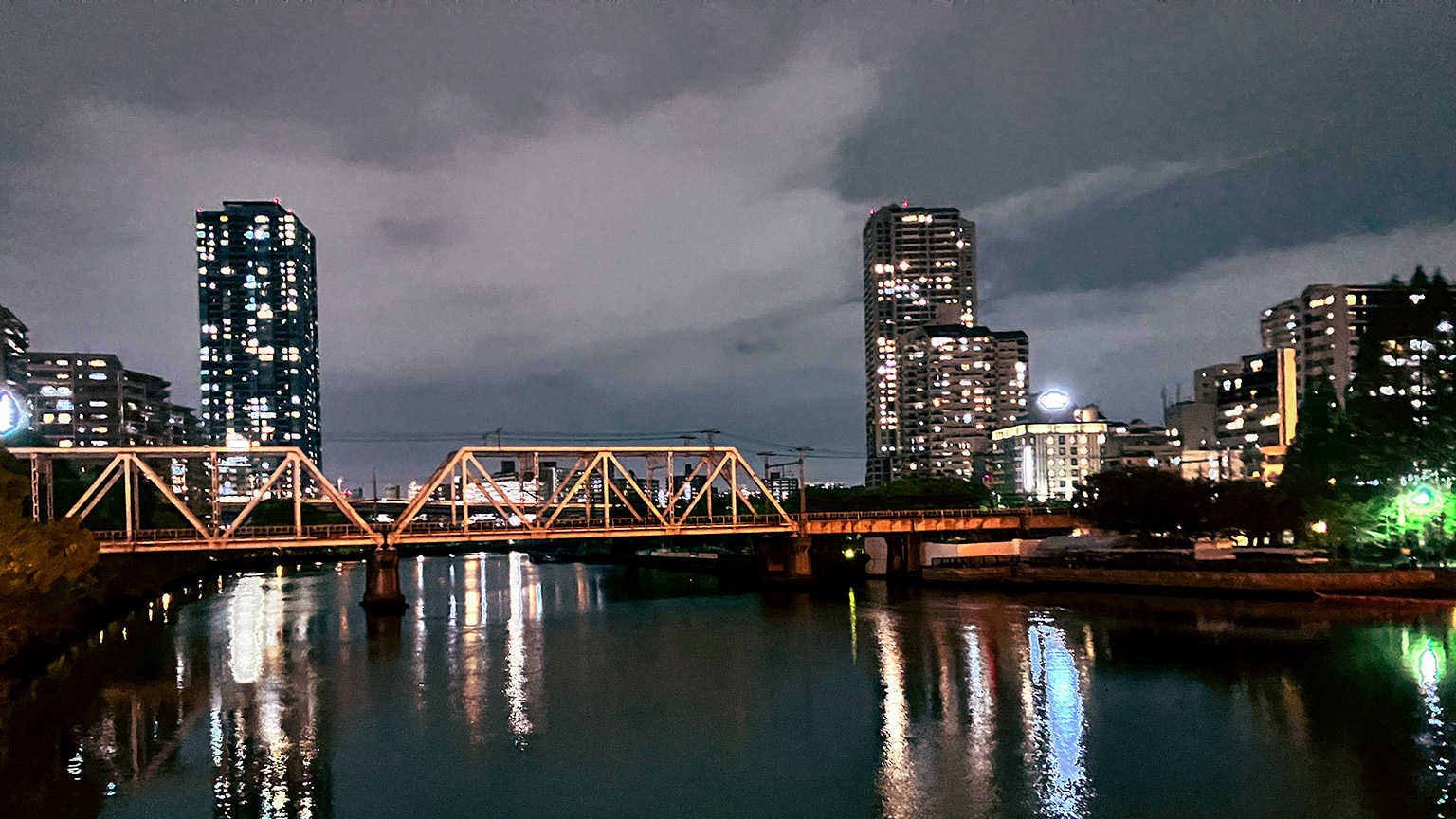 源八橋からの景色の写真