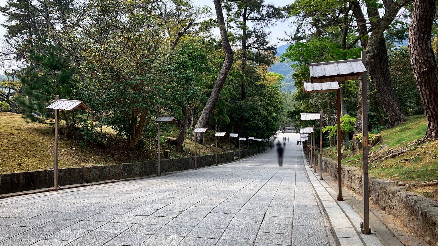 出雲大社の参道の写真
