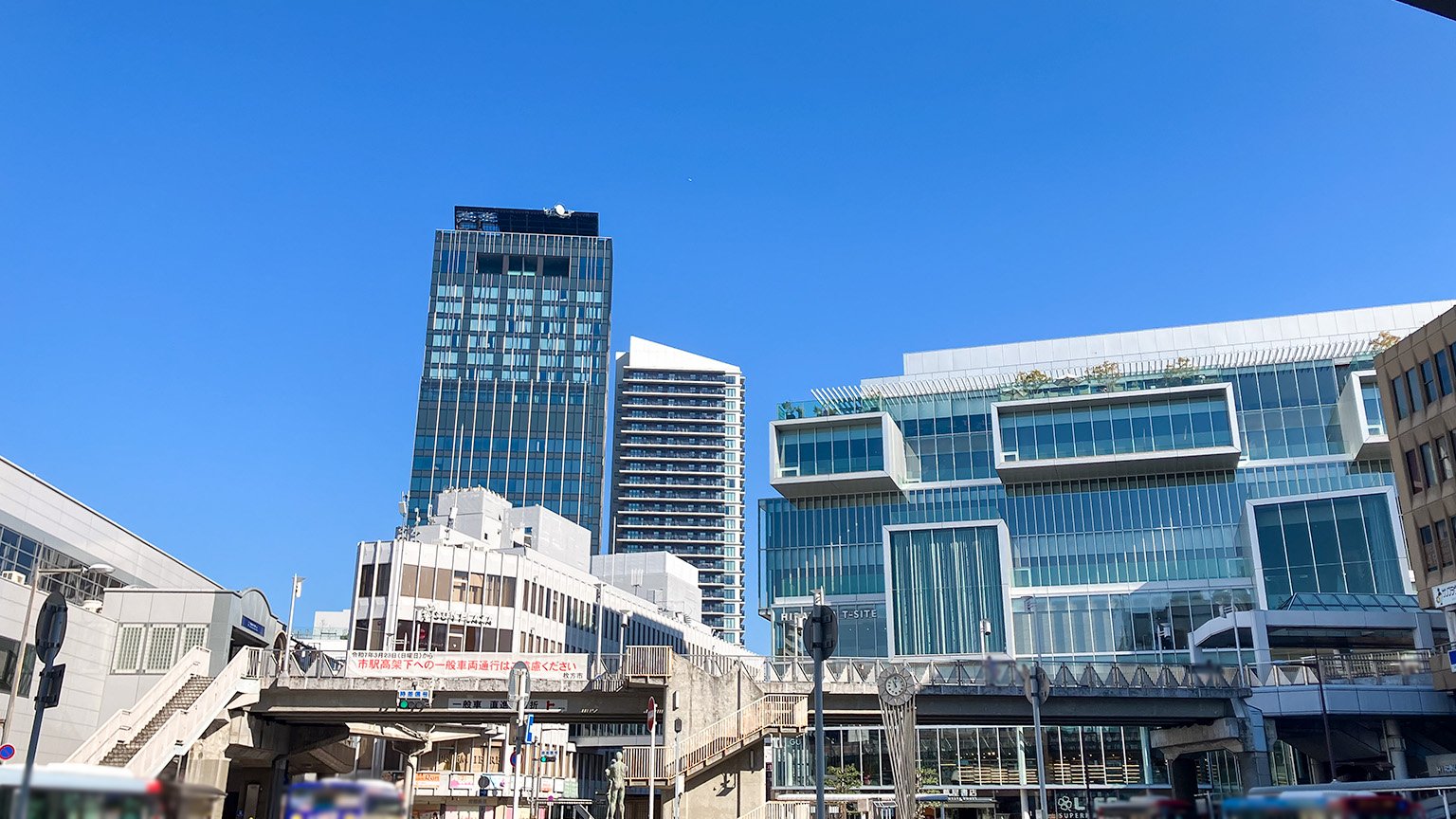 京阪電車枚方市駅周辺の景色の写真
