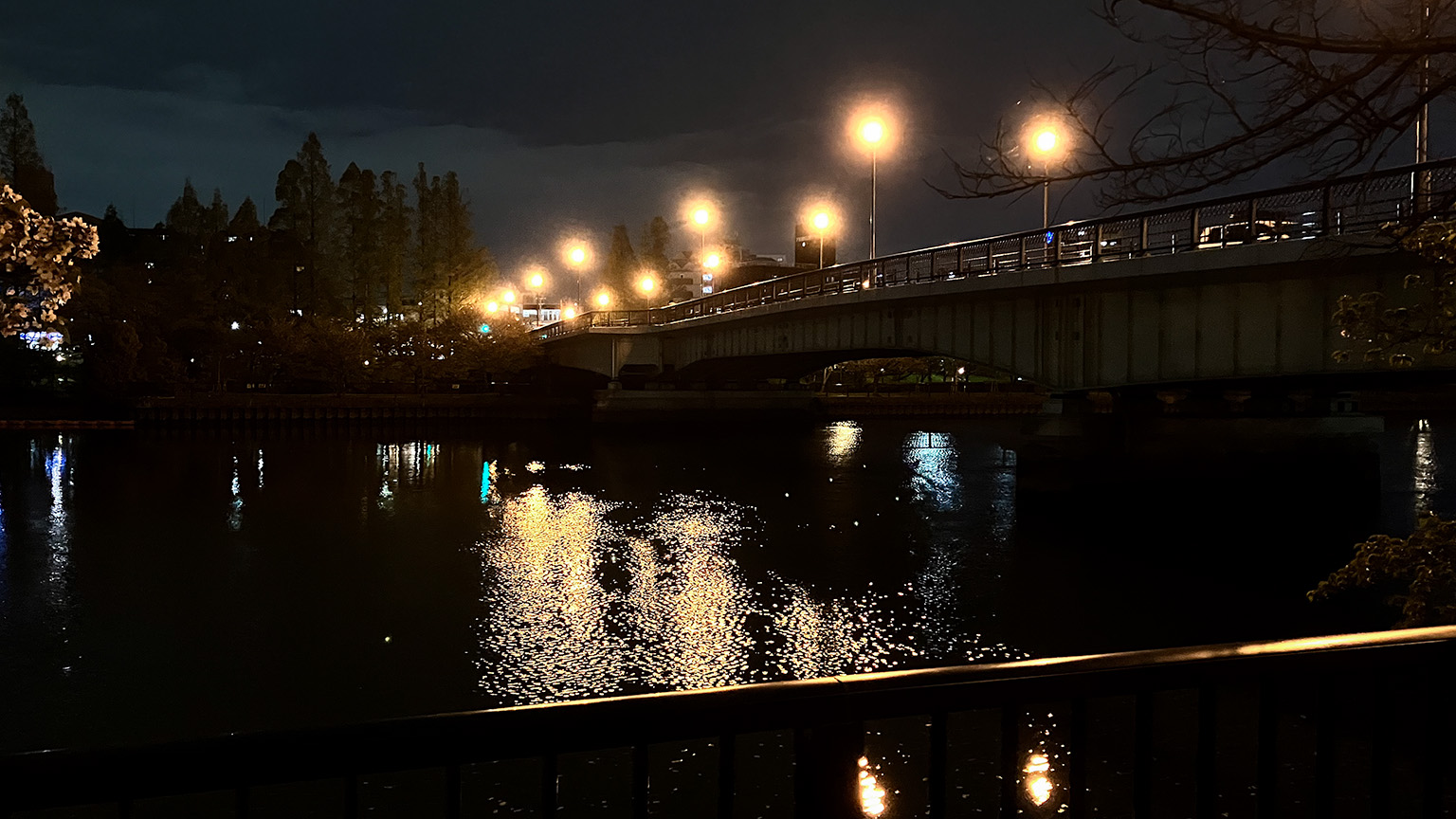 大川と源八橋の写真