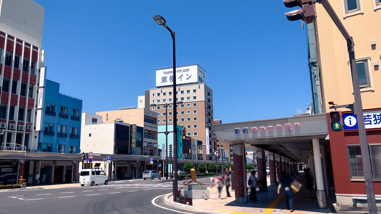 敦賀駅前の駅前ゆめさき通りの写真