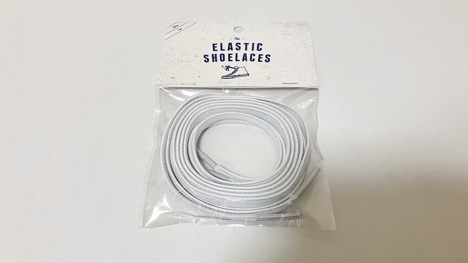 白色の ELASTIC SHOELACES の写真