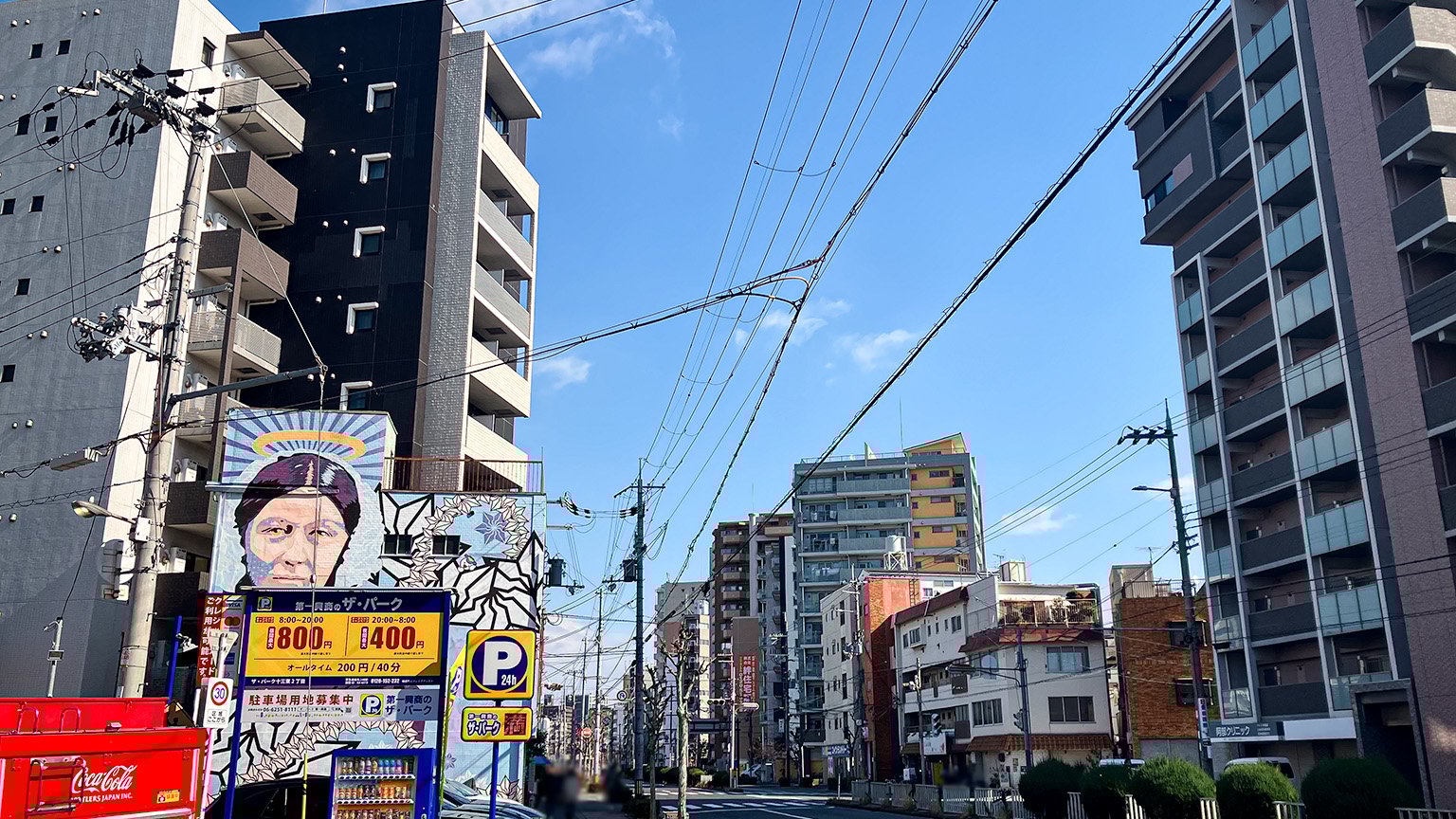 淀川区役所付近の淀川通の写真