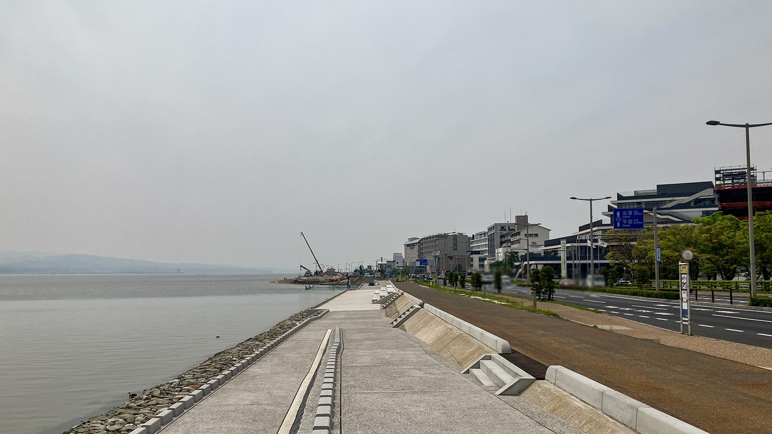 宍道湖大橋北側の写真