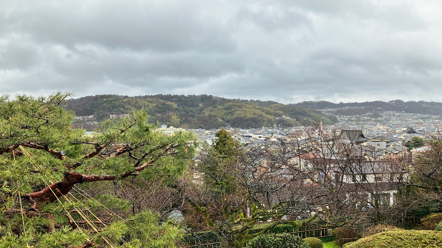 兼六園の眺望台からの景色の写真