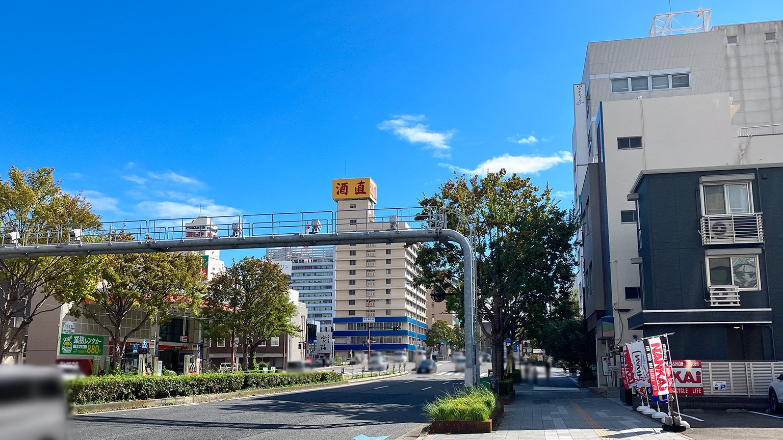 国道26号線城北橋北詰交差点周辺の写真