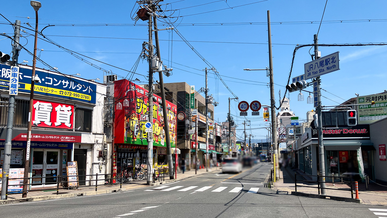 JR八尾駅の北側の写真