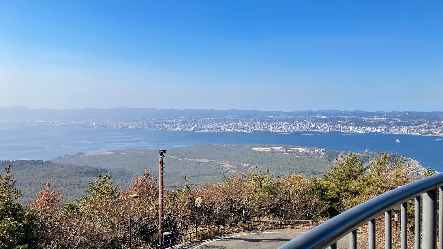 霧島錦江湾国立公園「桜島」湯之平展望所からの景色の写真