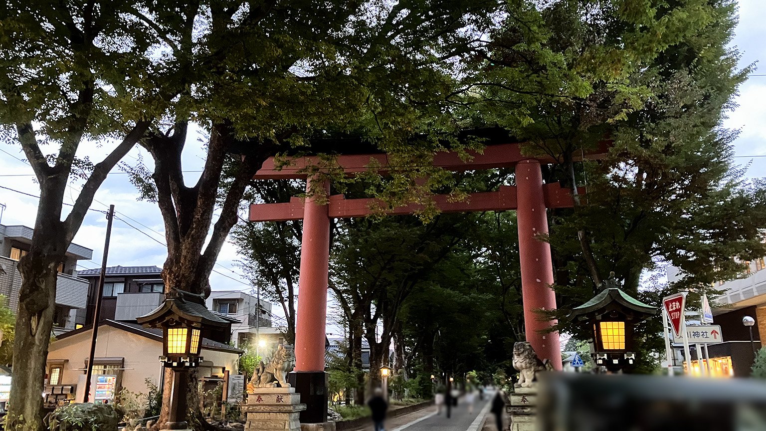 氷川神社の二の鳥居の写真