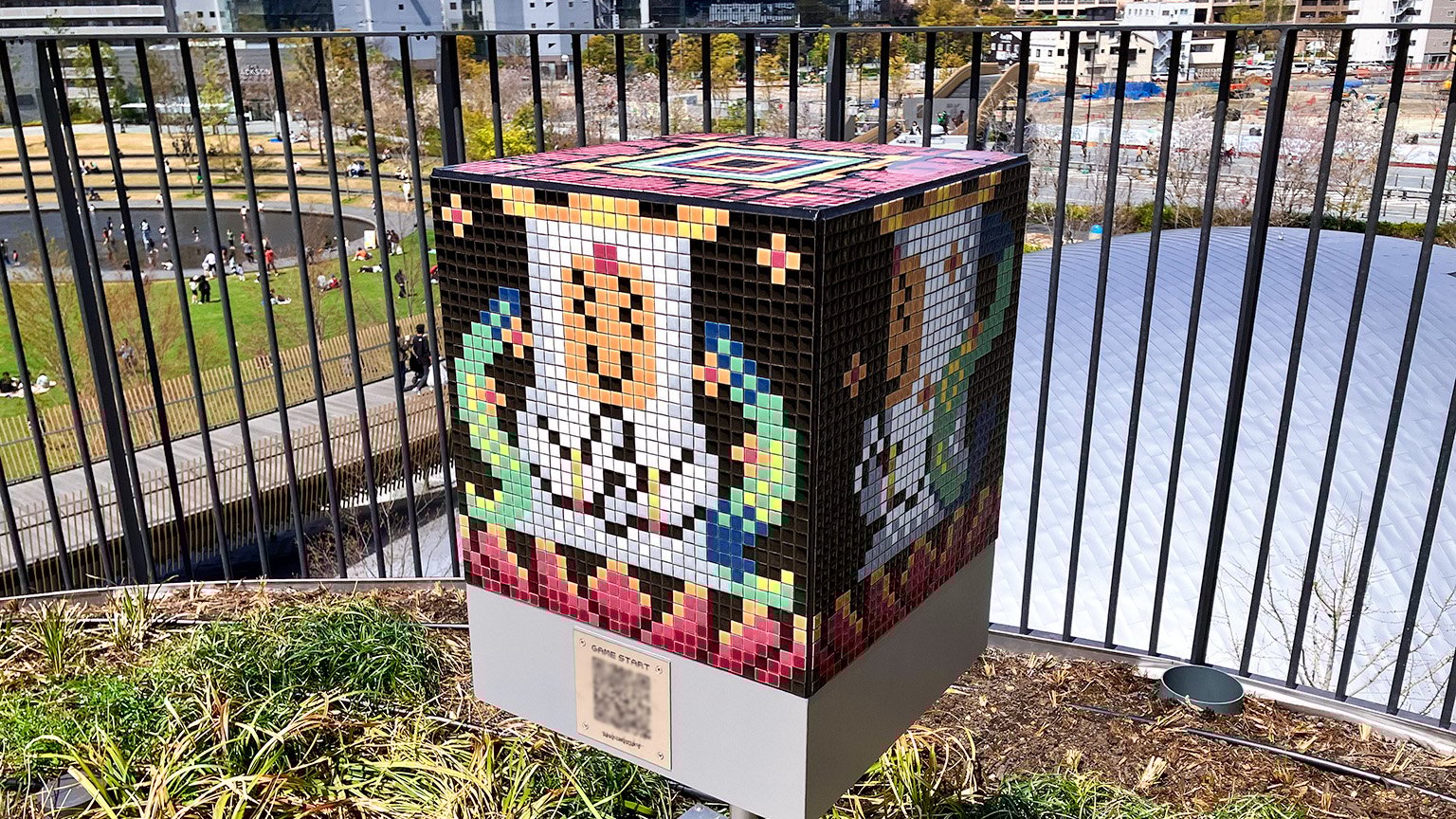 うめきたグリーンプレイスのXRアート作品の写真