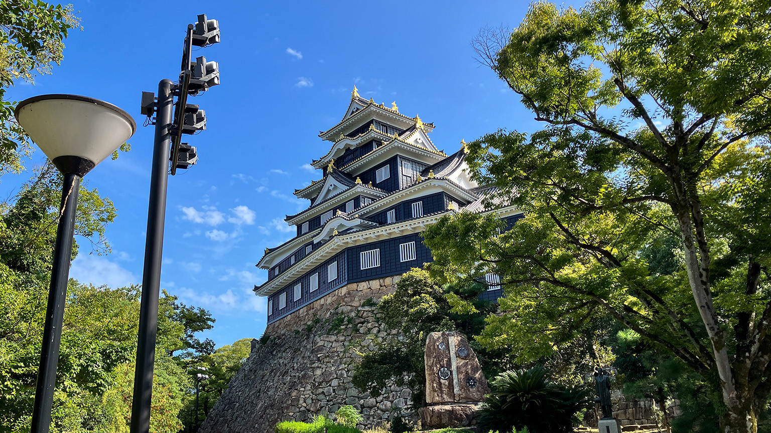 岡山城の写真