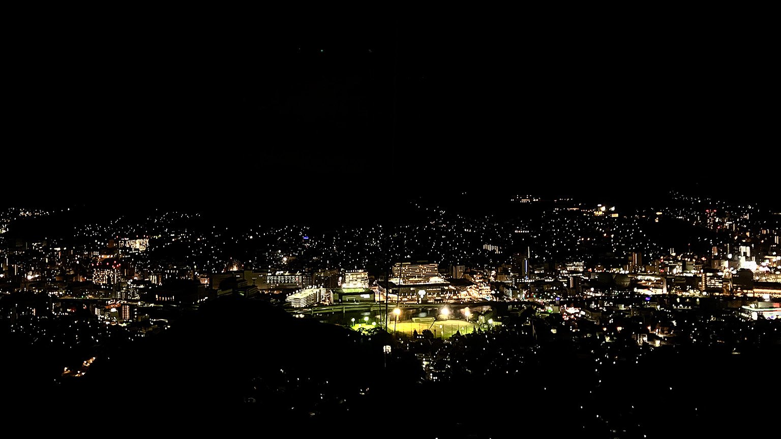 長崎ロープウェイから見た夜景の写真