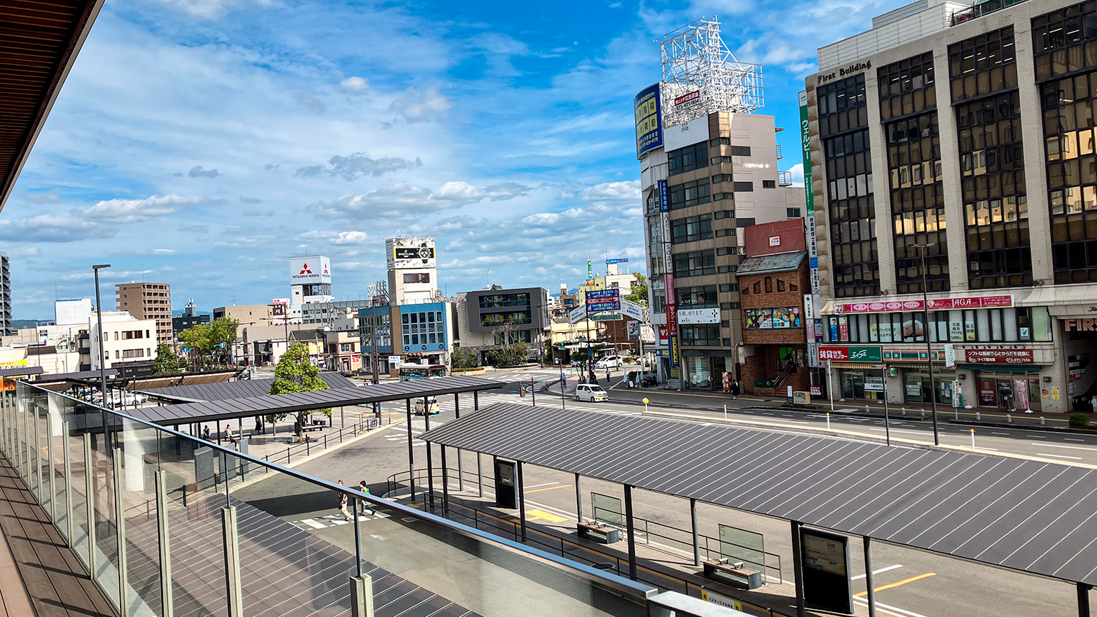 和歌山市駅の駅前の写真