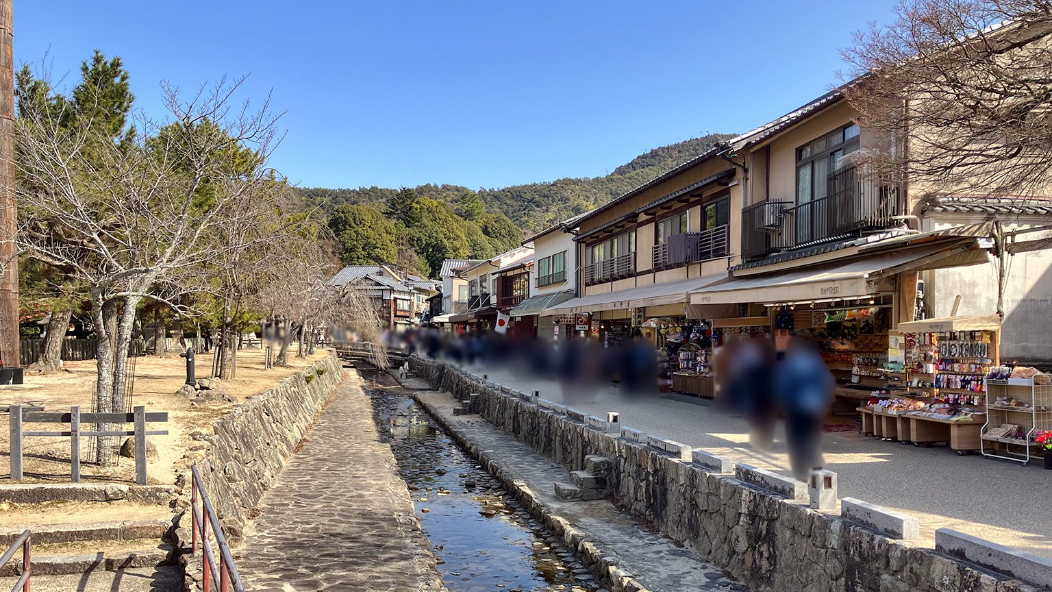 宮島の柳小路の写真