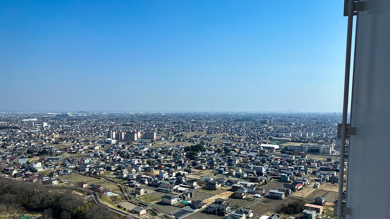 ツインアーチ138の展望フロアからの景色の写真