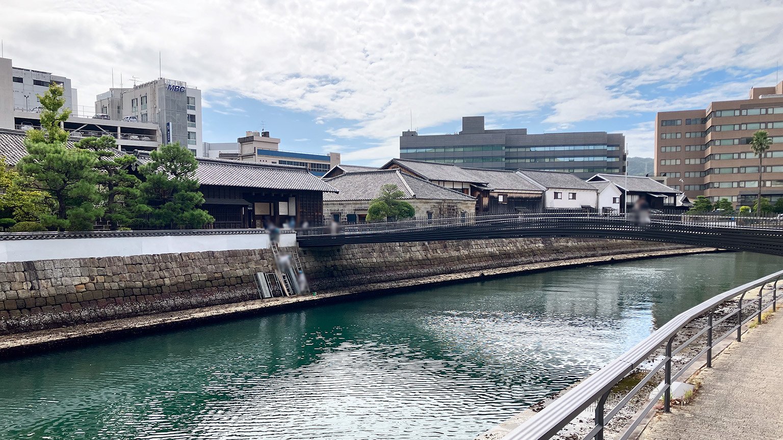 出島と出島表門橋の写真