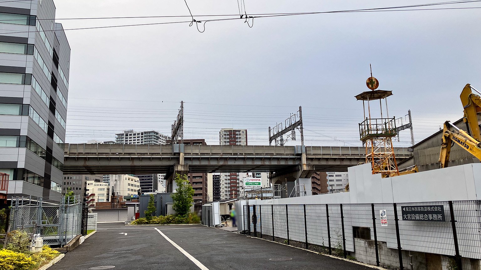 大宮駅とさいたま新都心駅の間の写真