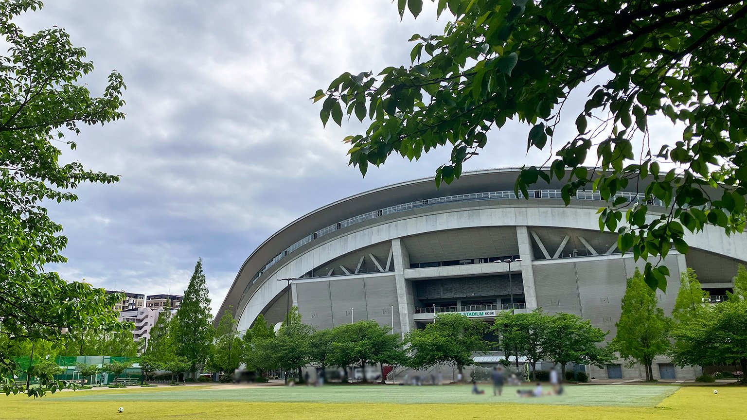 御崎公園とノエビアスタジアム神戸の写真