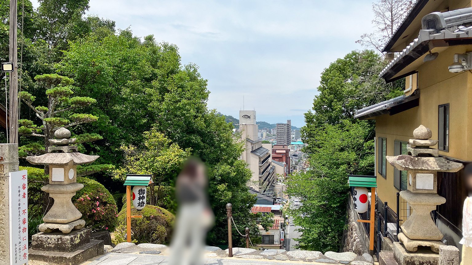 伊佐爾波神社からの景色の写真