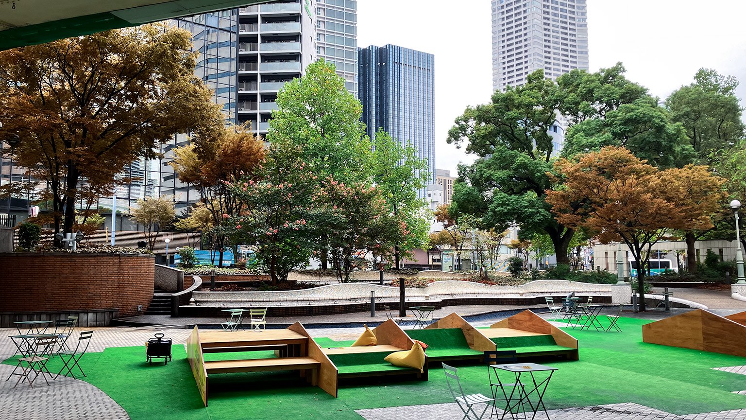 梅田あるくフェスまち巡りラリーのスポット「西梅田公園」の写真