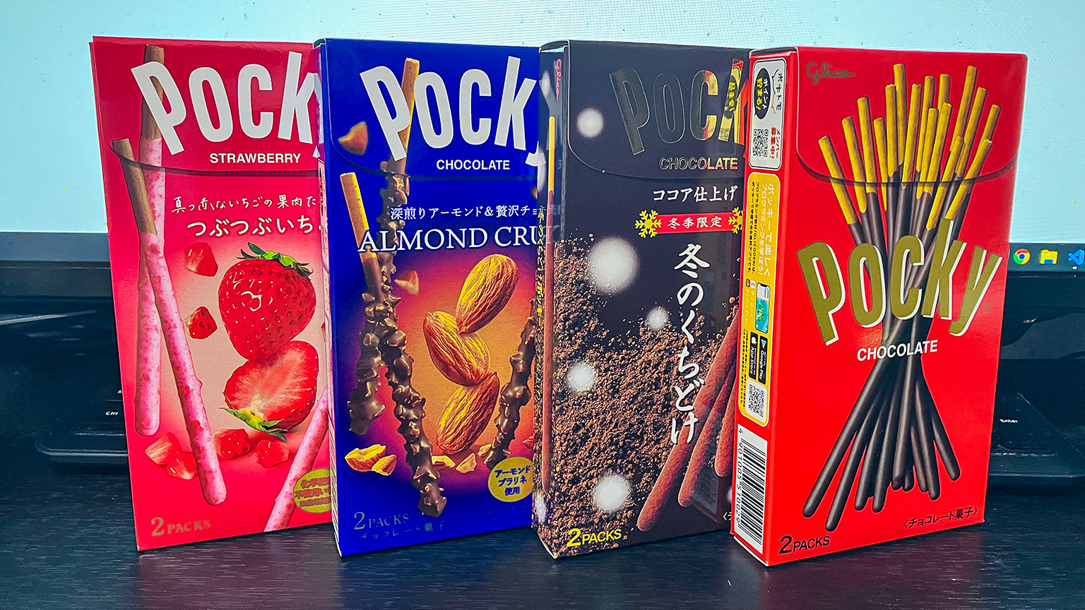 買ってきたポッキーの写真