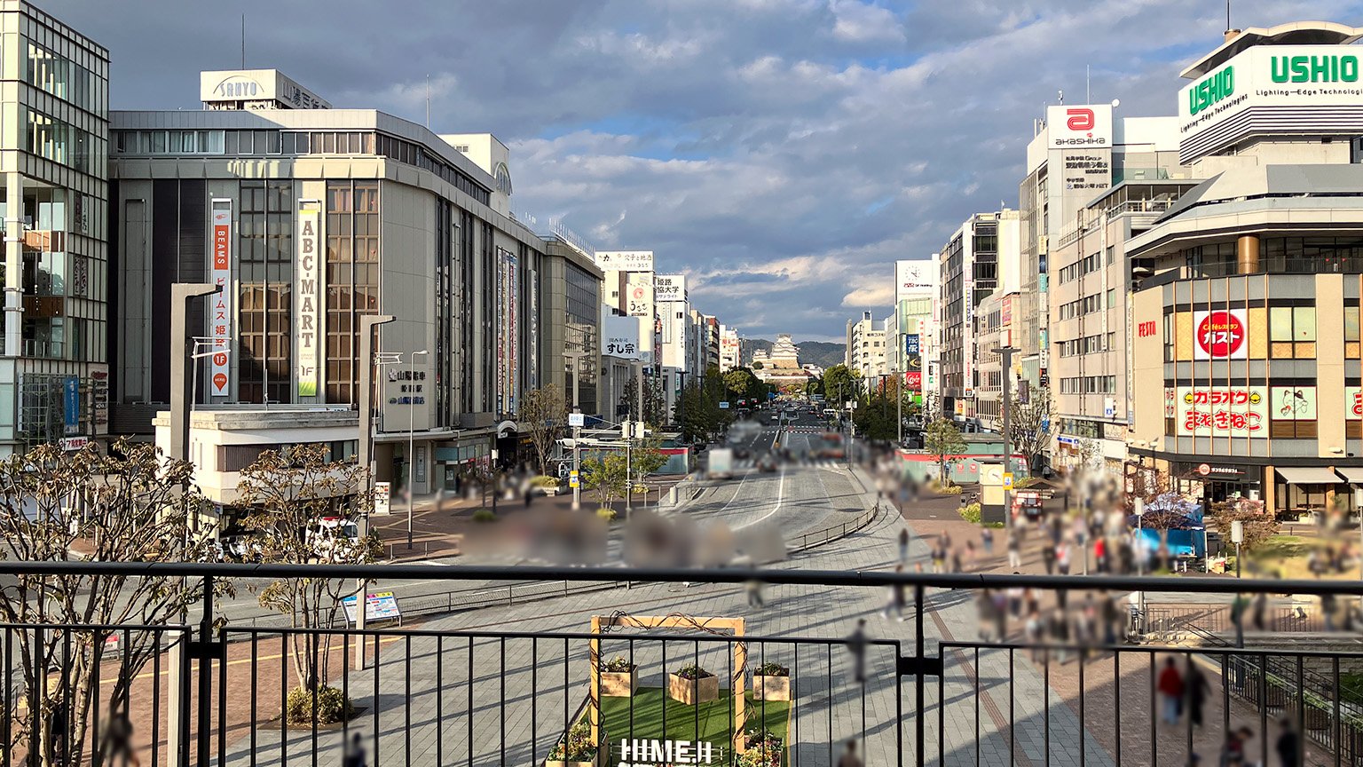 姫路駅の展望台からの景色の写真