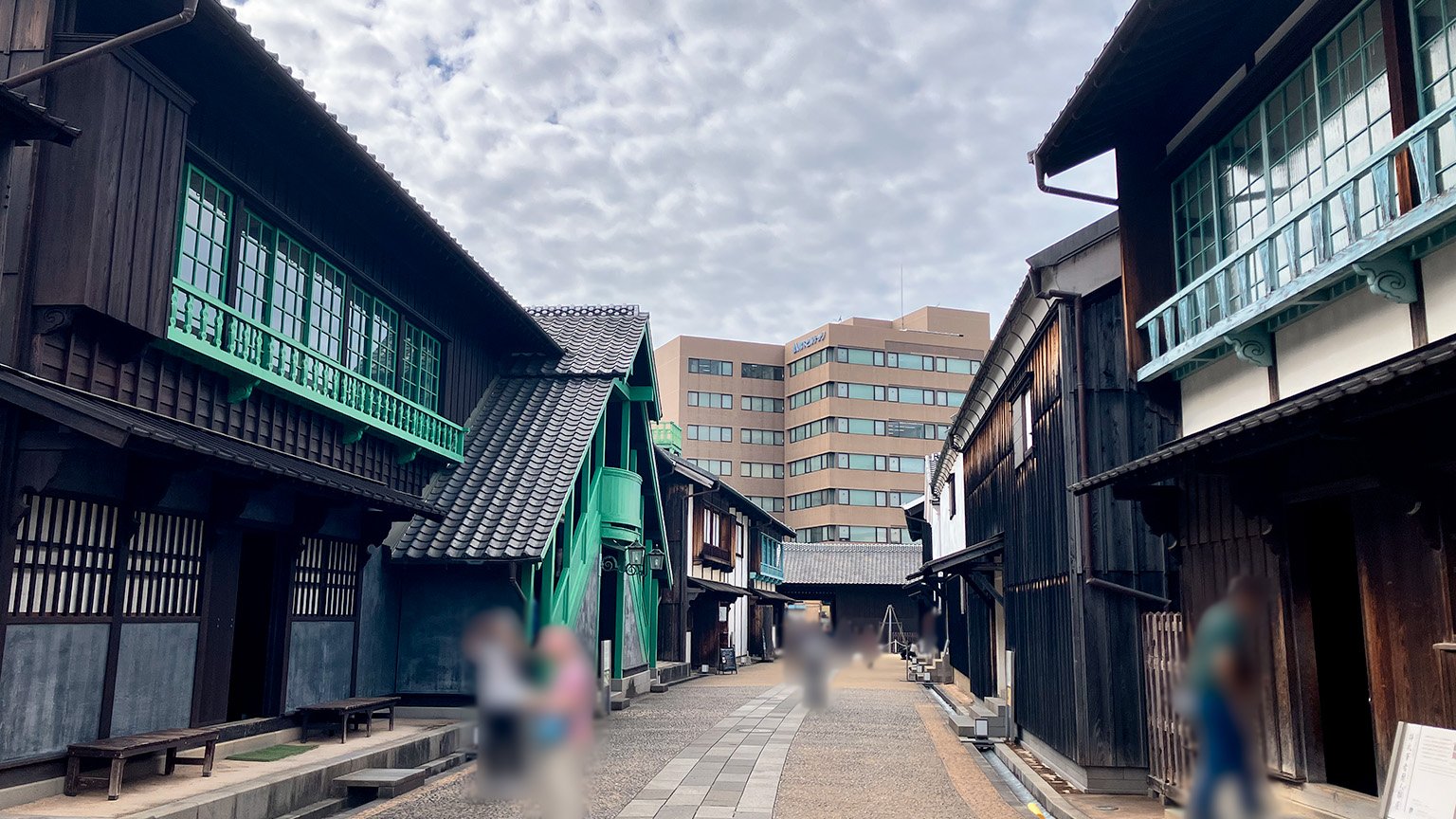 出島の復元ゾーンの写真