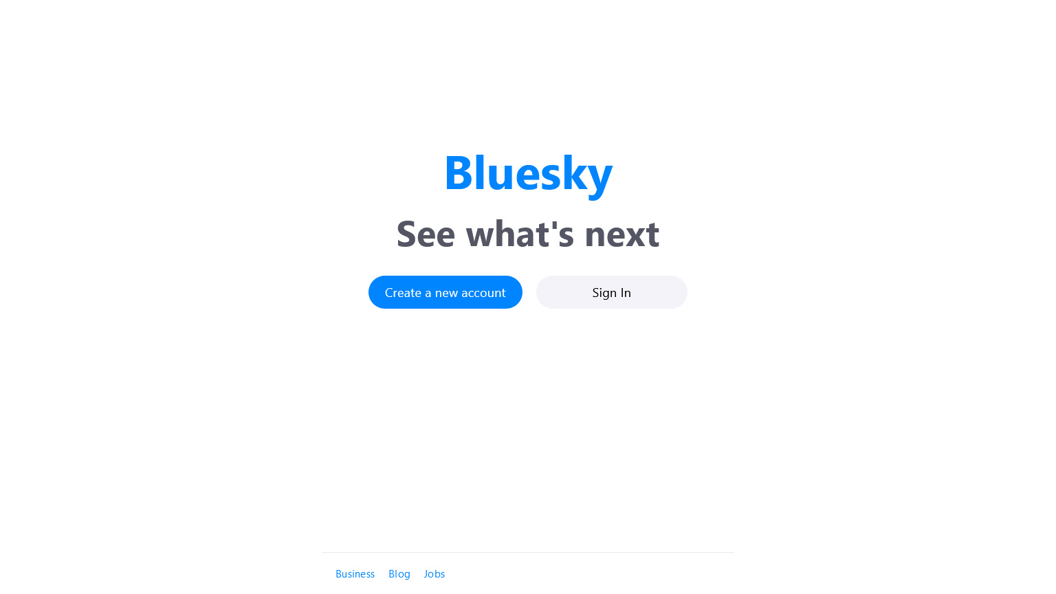 Blueskyトップページの画像