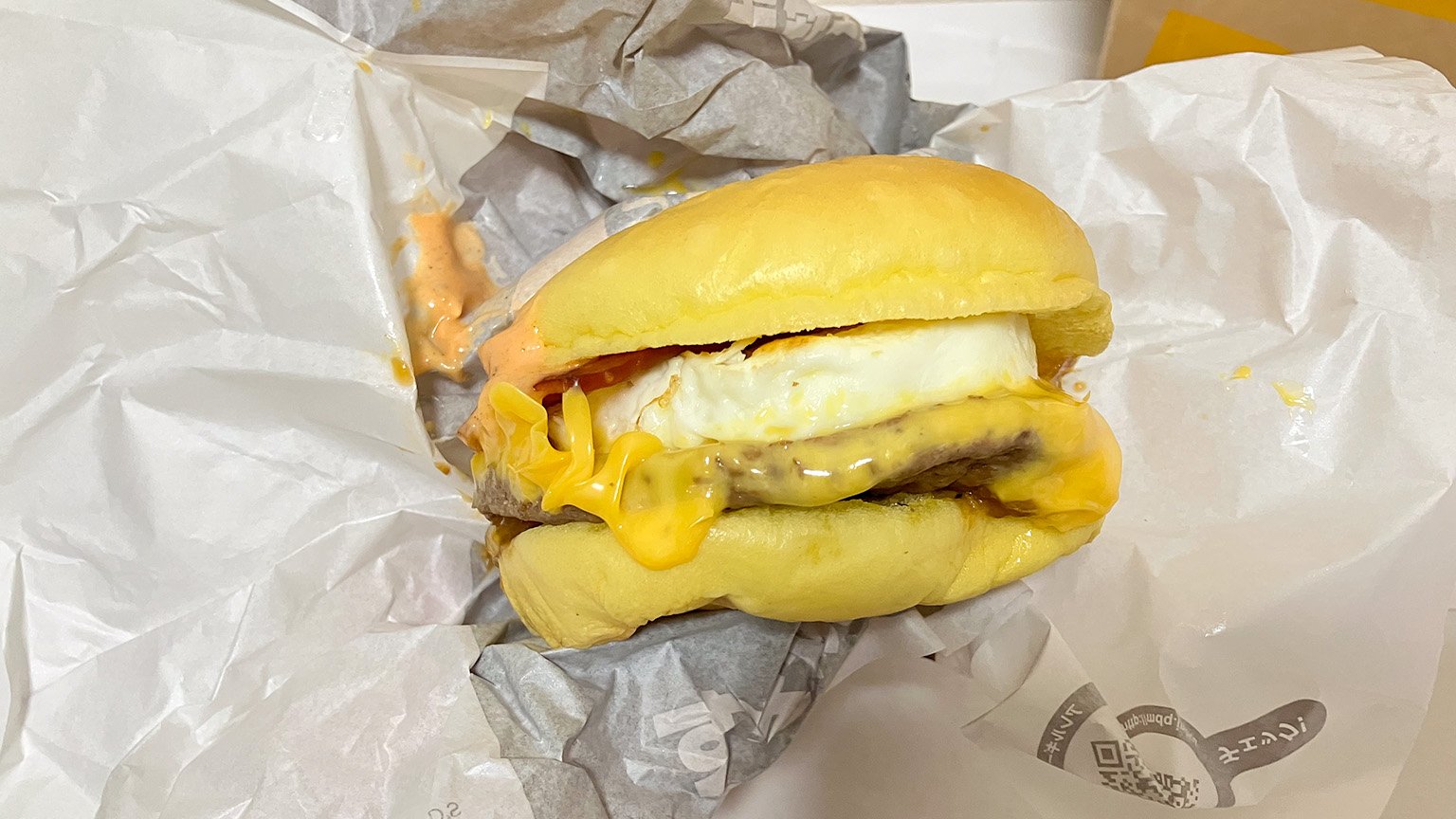 マクドナルドのとろ旨すき焼き月見の写真